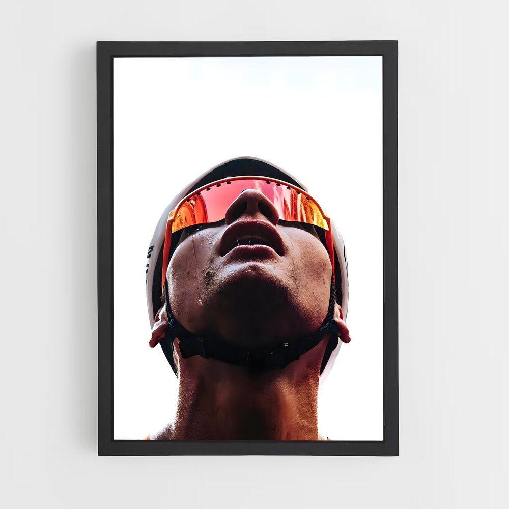Poster Cycliste Étoile – affiche Cyclisme (vue 2)